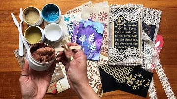 Easy DIY Texture Paste and Project Ideas