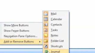How to display Journal in the Navigation Pane in Outlook