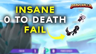 TRAGIC 0 TO DEATH RECOVERY FAIL - Brawlhalla twitch highlights #11 (Strings, 0 to death,combos..)