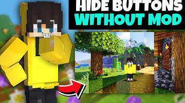 Hide Minecraft Pocket Edition Buttons Without a Single Mod.