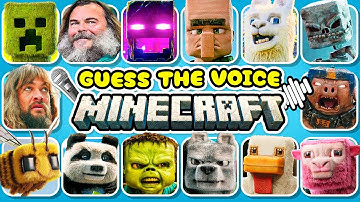 MINECRAFT MOVIE QUIZ 🔥⛏️💎 Guess the Characters by Their Voice 🔊 | Quiz Blitz ✅