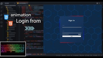 ASMR Programming - animation login form using html css- NO Talking