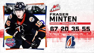 2022 NHL Draft Highlight Reel - Fraser Minten