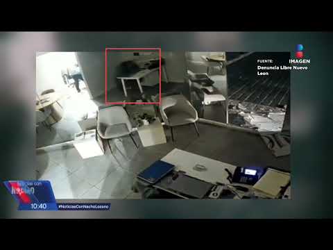 ¡Robo fallido! Asaltan notaría en Monterrey y encuentran vacía la caja fuerte