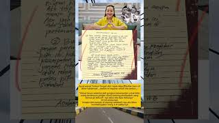 Surat wasiat Tulisan Tangan Alm mpok Alpa🥀Salfok sama di Akhir tulisannya😭