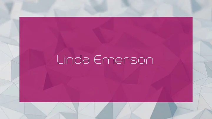 Linda Emerson - appearance