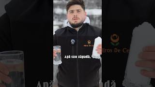 Au topit zapadă să o bea. Nu aveau apa!