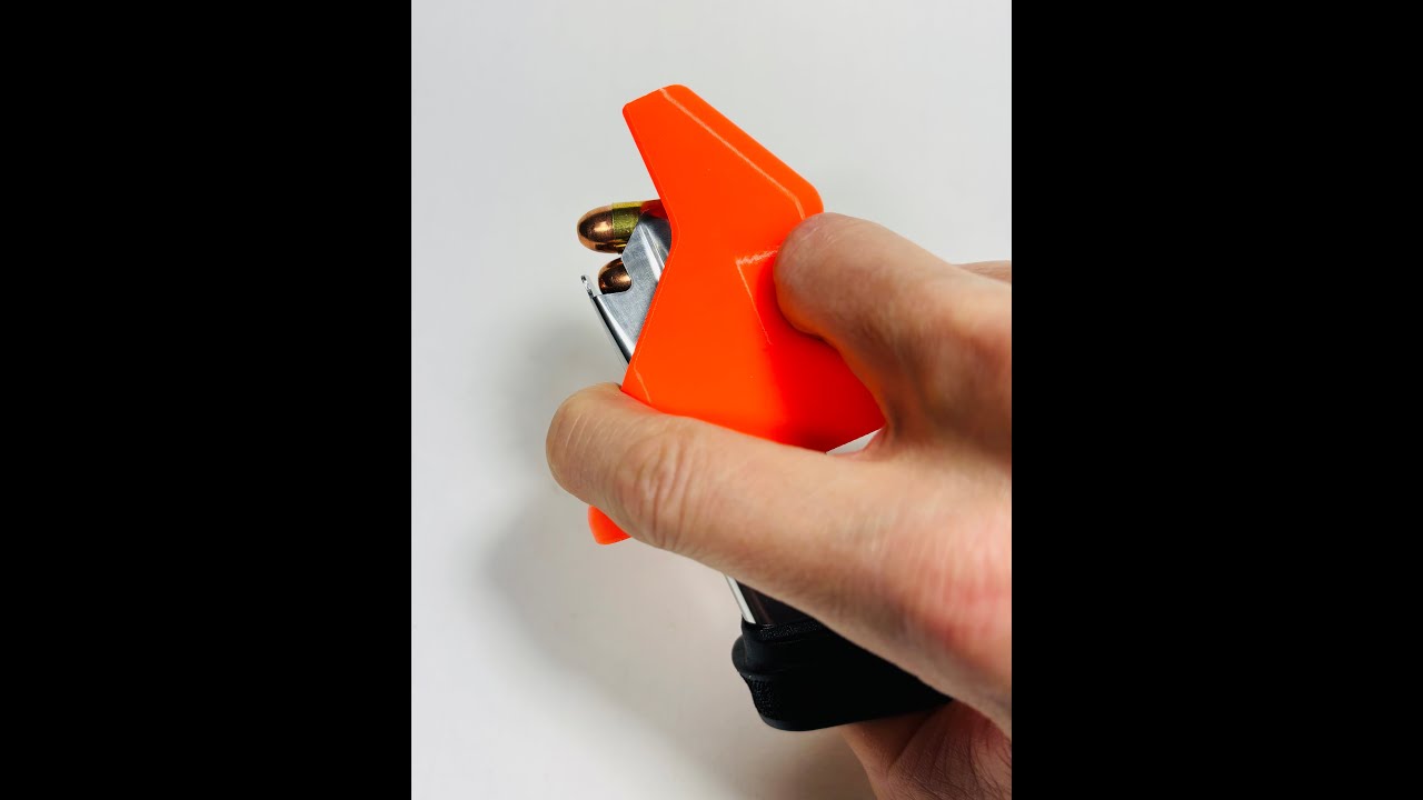 Springfield Hellcat 380 Speedloader - 13 round .380ACP mag loading - 1st method