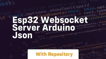 Esp32 websocket server arduino json