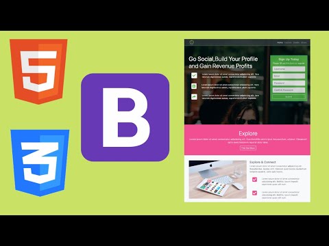 Go Social (HTML5, CSS3, Bootstrap4) Social Site Theme