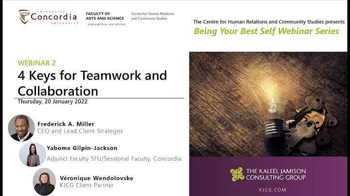 CHRCS Webinar Series: 4 Keys for Teamwork and Collaboration