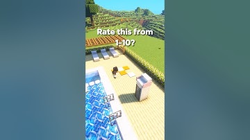 Minecraft Best Swimming Pool Tutorial🏊