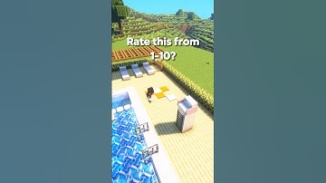 Minecraft Best Swimming Pool Tutorial🏊