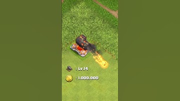 Upgrade Cannon Level 1 to MAX (Clash of Clans) #shorts #coc #clashofclans