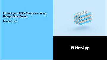 Protect your UNIX filesystem with NetApp SnapCenter 5.0
