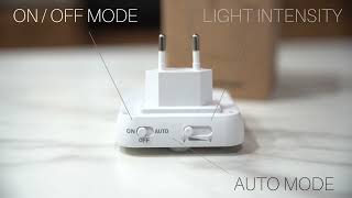 Lampka Nocna Do Kontaktu Z Czujnikiem Ruchu- Zdrowe Dla Oczu Światło Czerwone Lub Pomarańczowe.