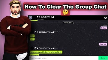 🤔How To Delete The Chat In Group Chat Avakin Life | How To Clear the Chat in avakin life #avakinlife