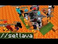 Pouring lava on all the players in my server