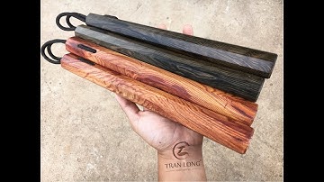 Côn nhị khúc gỗ Cẩm Lai|Côn nhị khúc Trần Long|Hotline 0933440474