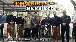 tradisi Jawa hajatan bersih desa di lereng bukit bandil
