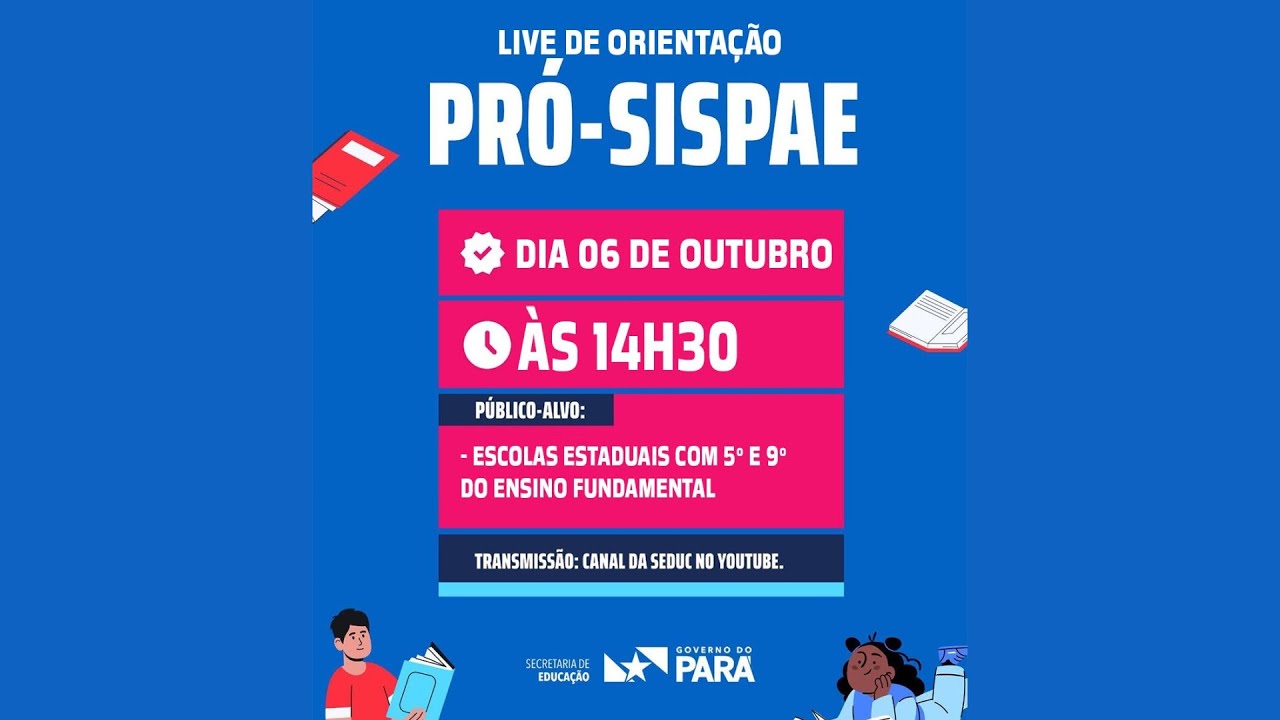 Live de Orientação Pró-SisPAE - Teste 2