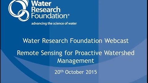 Remote Sensing for Proactive Watershed Management