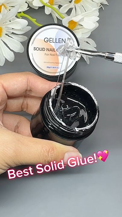 Nail Tutorial | How to Use Gellen Solid Nail Glue #nails #nailtutorial #nailtech #fakenails