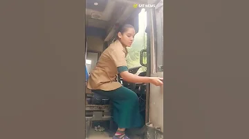 The First Female Driver to join the service of MSRTC 😍🥰 #ladydriver #msrtclovers