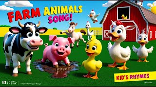 Cow Says Moo Moo Duck Says Quack Quack | Fun Farm Animal Sounds Song for Kids | Nursery Rhyme