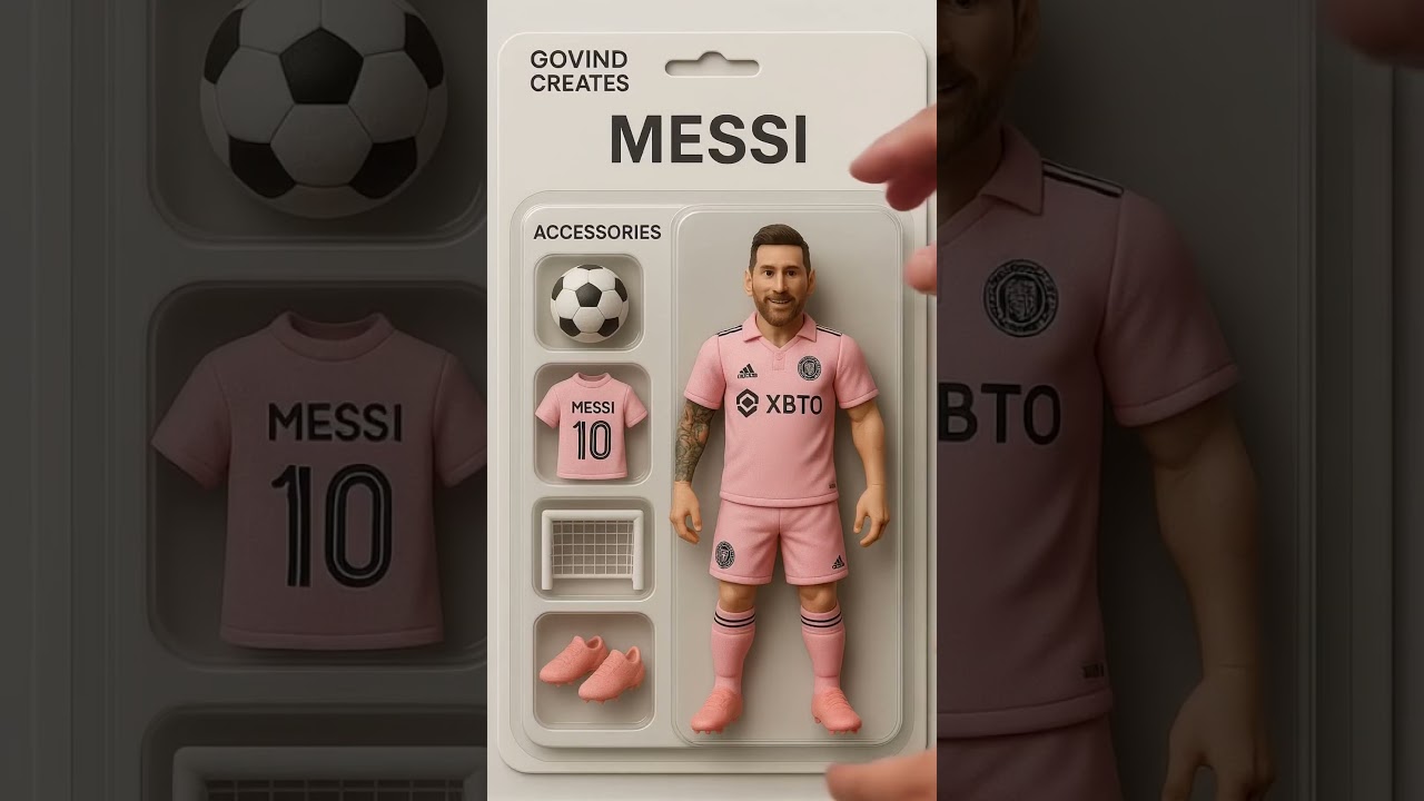 Lionel Messi 🐐 Toy Action Figure Pack 