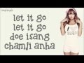 Hyorin Let It Go From Frozen Korean Version Lyrics Romanized 