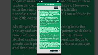 The Heritage Explorer AI Chatbot in Action