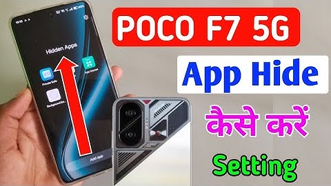 Poco f7 5g me app hide kaise kare/how to hide apps in poco f7 5g mobile me/app hide settings