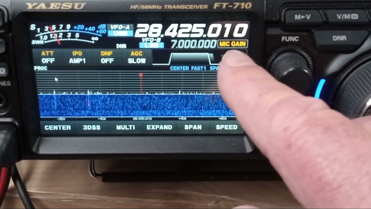 Настройки микрофона для первой передачи на FT-710