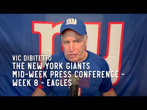 The New York Giants Mid-Week Press Conference - Week 8 - Eagles