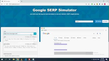 Google SERP Simulator ( Oct, 2020 )