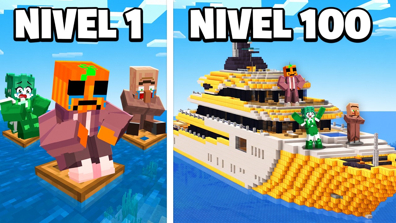 POBRE vs RICO: BARCO CRUCERO en Minecraft