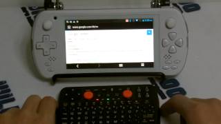 JXD S5800 Linked with Bluetooth Keyboard