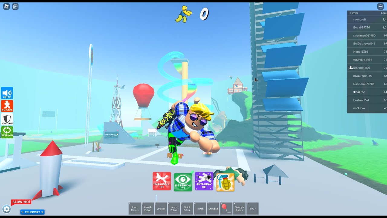 Playing Roblox ragdoll sim. - YouTube