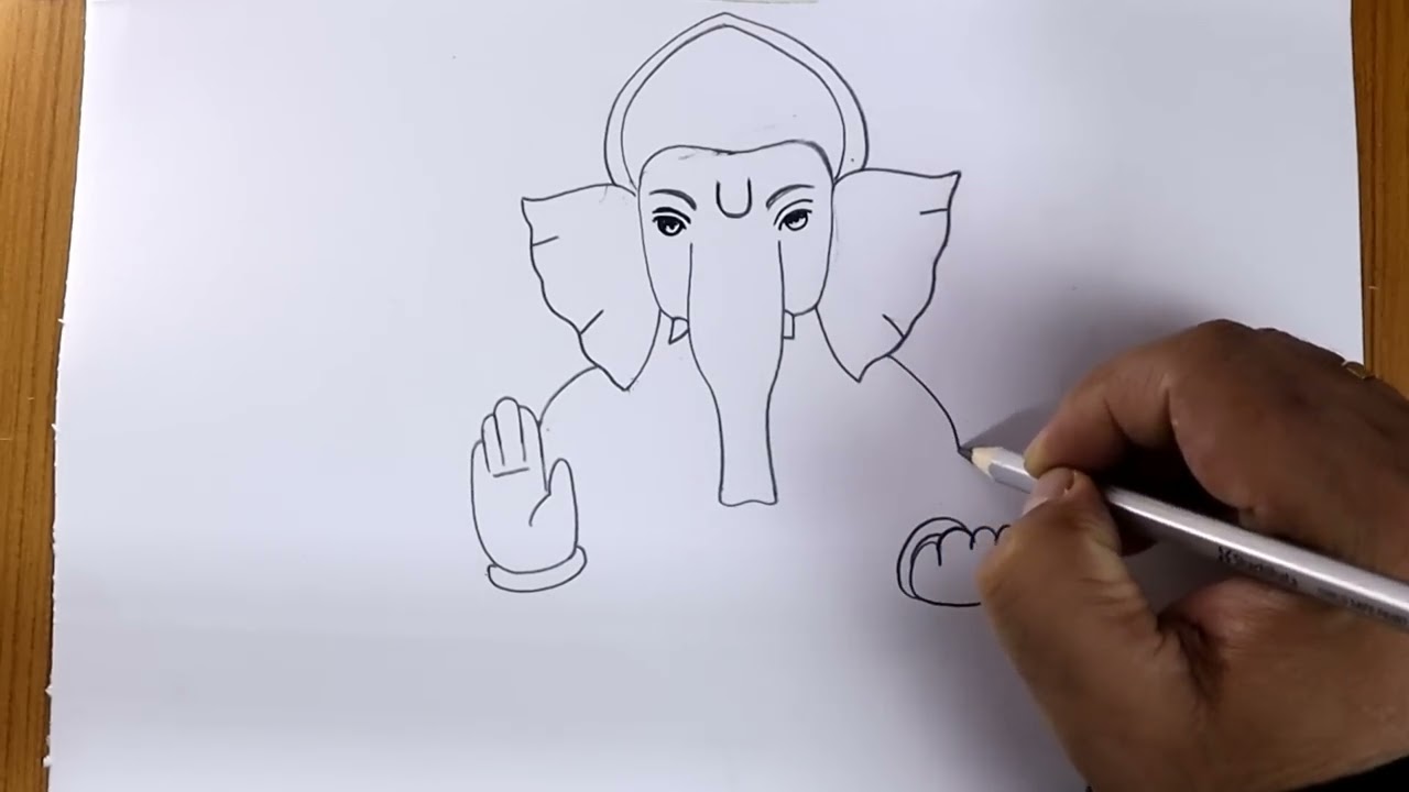 simple and easy Ganpati bappa Pencil drawing@TaposhiartsAcademy ...