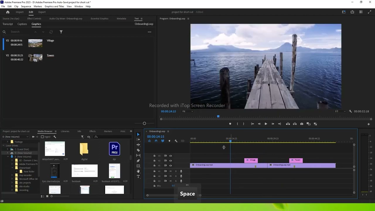 Add text on video Adobe Premier Pro
