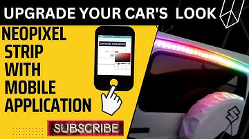 Customize Your Car Looks with Neopixel Strip and Color Picker Dashboard | ESP32 DIY Project