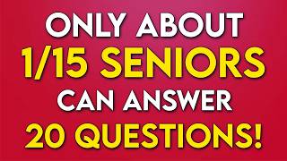 Only SENIORS With 150+ IQ Will Pass This MEMORY QUIZ!