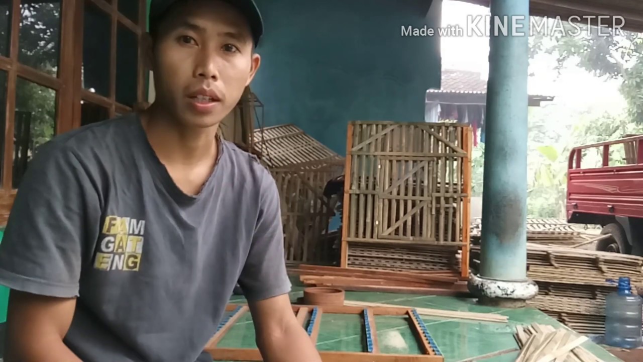 Cara membuat pintu  kandag ayam dari  bambu  YouTube