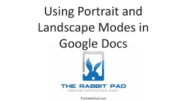 How to Change to Portrait and Landscape Mode in Google Docs