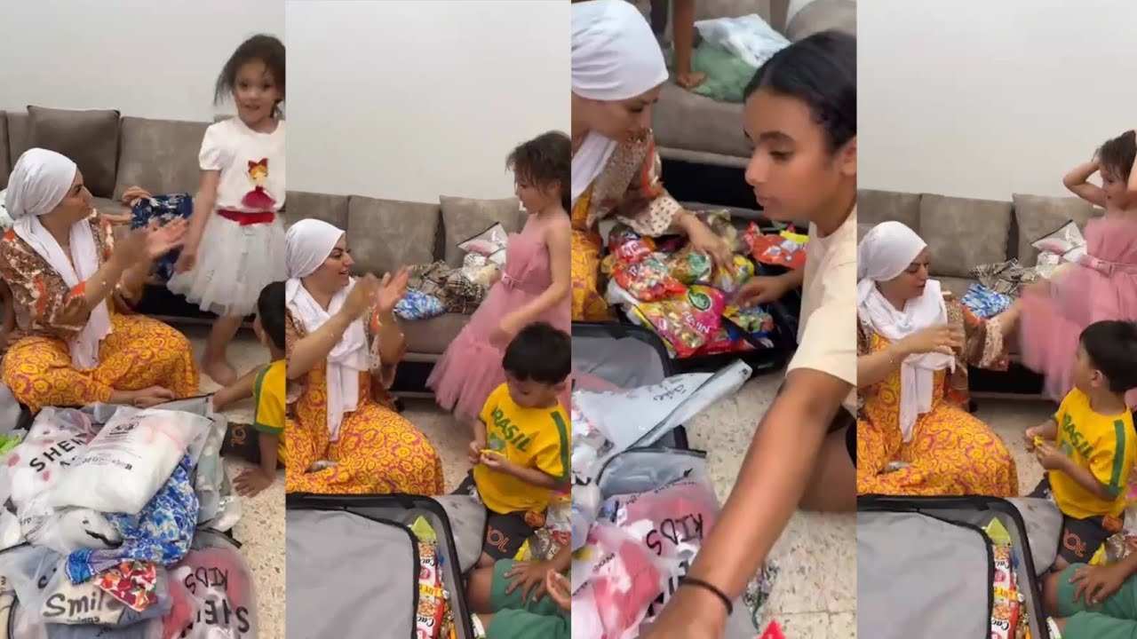 اجرؤ 🏃‍♀️ولادي خاوتي وخواتاتي راح نفرقلهم كادواتهم 🎁 لي ربحتهم🎊 من شيين