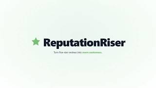 ReputationRiser | Google Review Widget for Websites with 5-Star Reviews & CTA Buttons