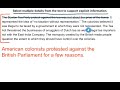 Colonial Protests and the Tea Act