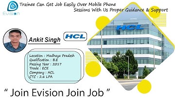 Congrats , Ankit | Shivpuri | Salary 2.6 LPA | Selected in "HCL Technology", as System Administrator