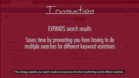 Search Tips and Tricks: Part 3 - How to use wildcards and truncation